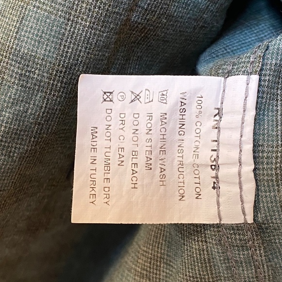 Billy Reid Long Sleeve Button Down, Green, Size Small - Picture 5 of 9